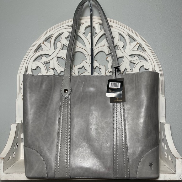 Frye Bags Frye Melissa Shopper Tote Ash Gray Antique Pull Up